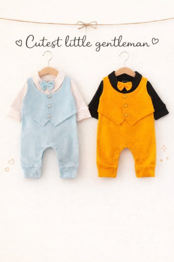 Tuxedo Romper (0-12M)